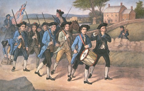American School - American minute-men marching against the British to the mart - (MeisterDrucke-437325).jpg